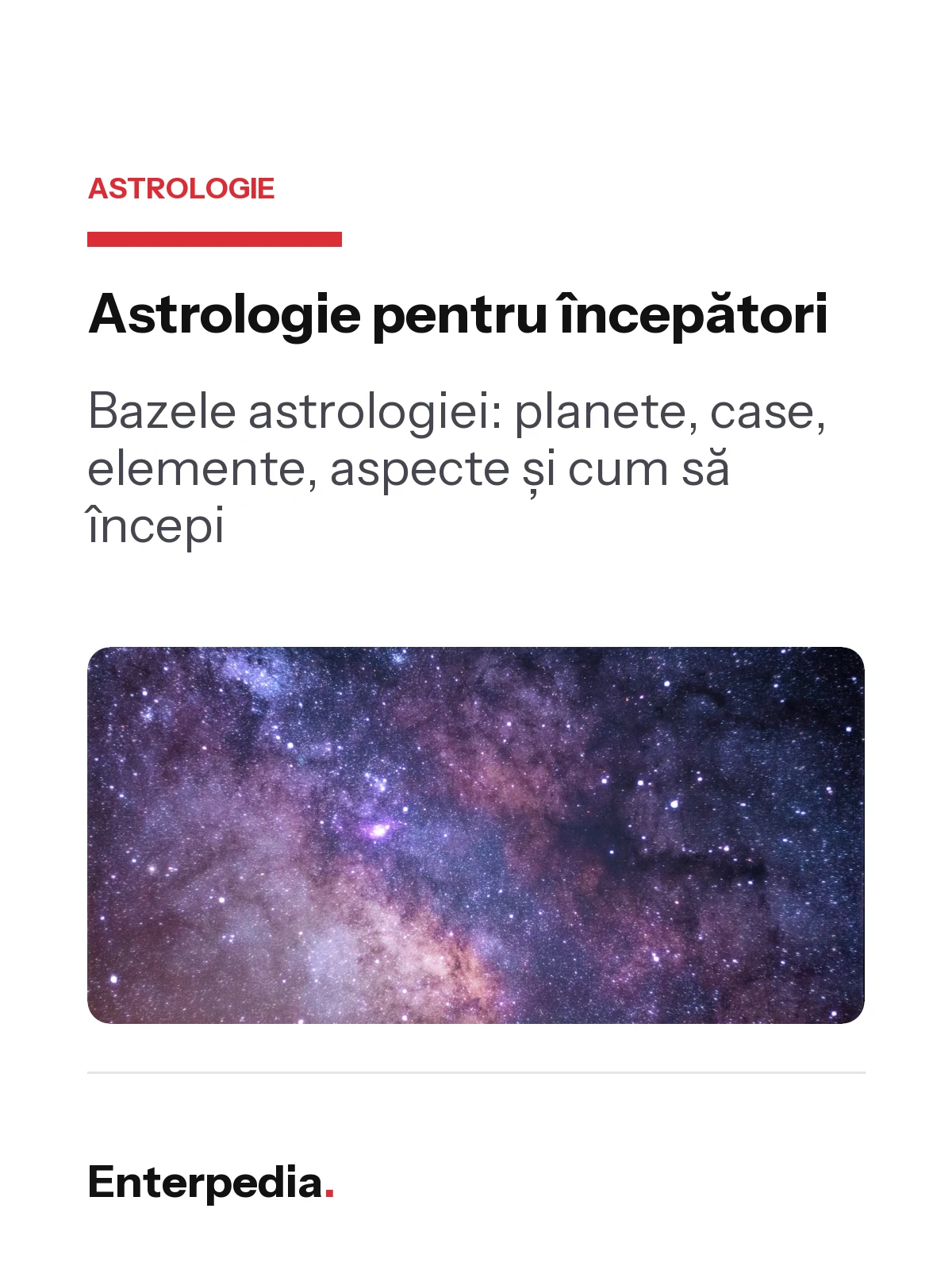 copertă Astrologie pentru începători