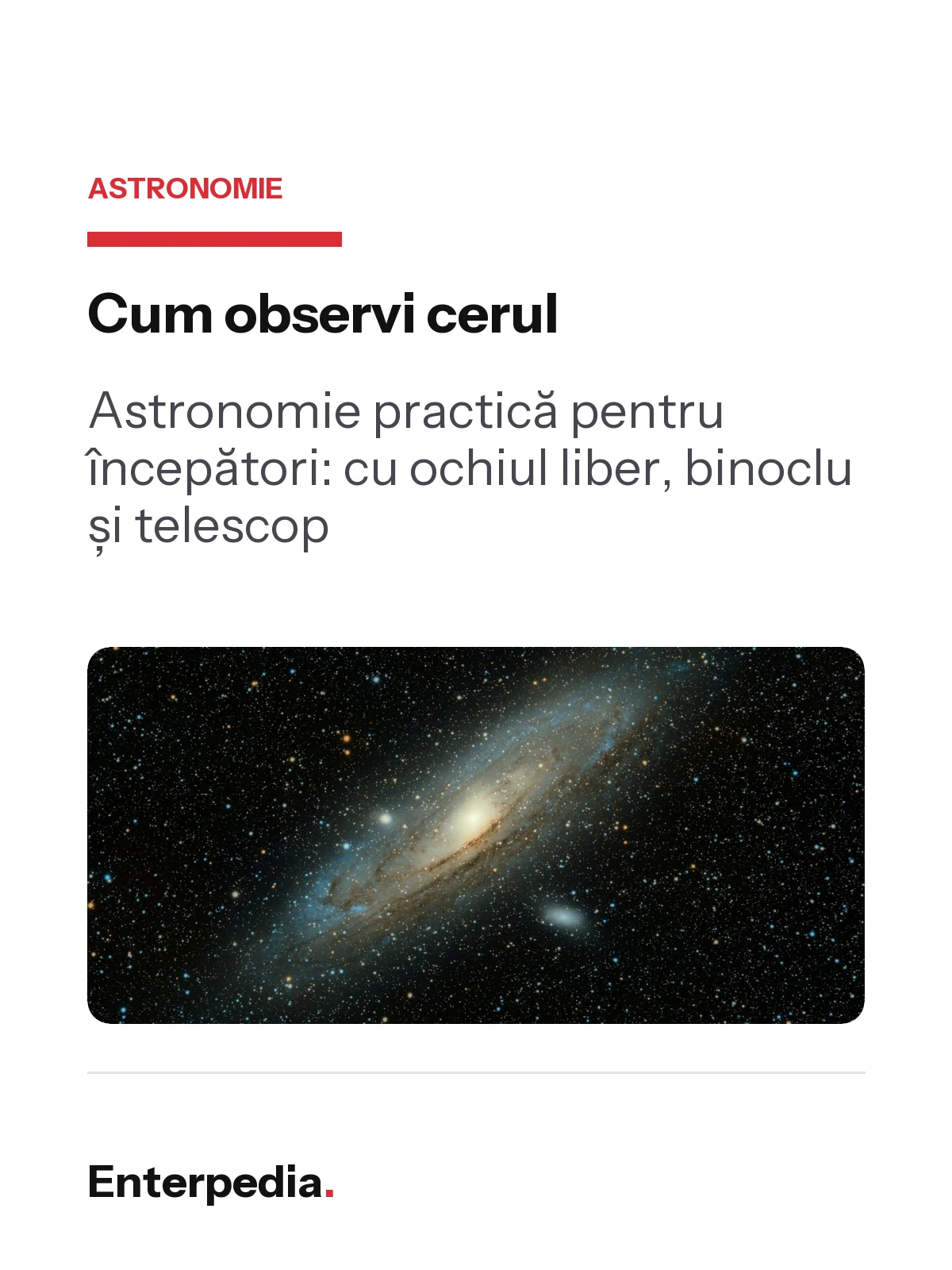 Cum observi cerul
