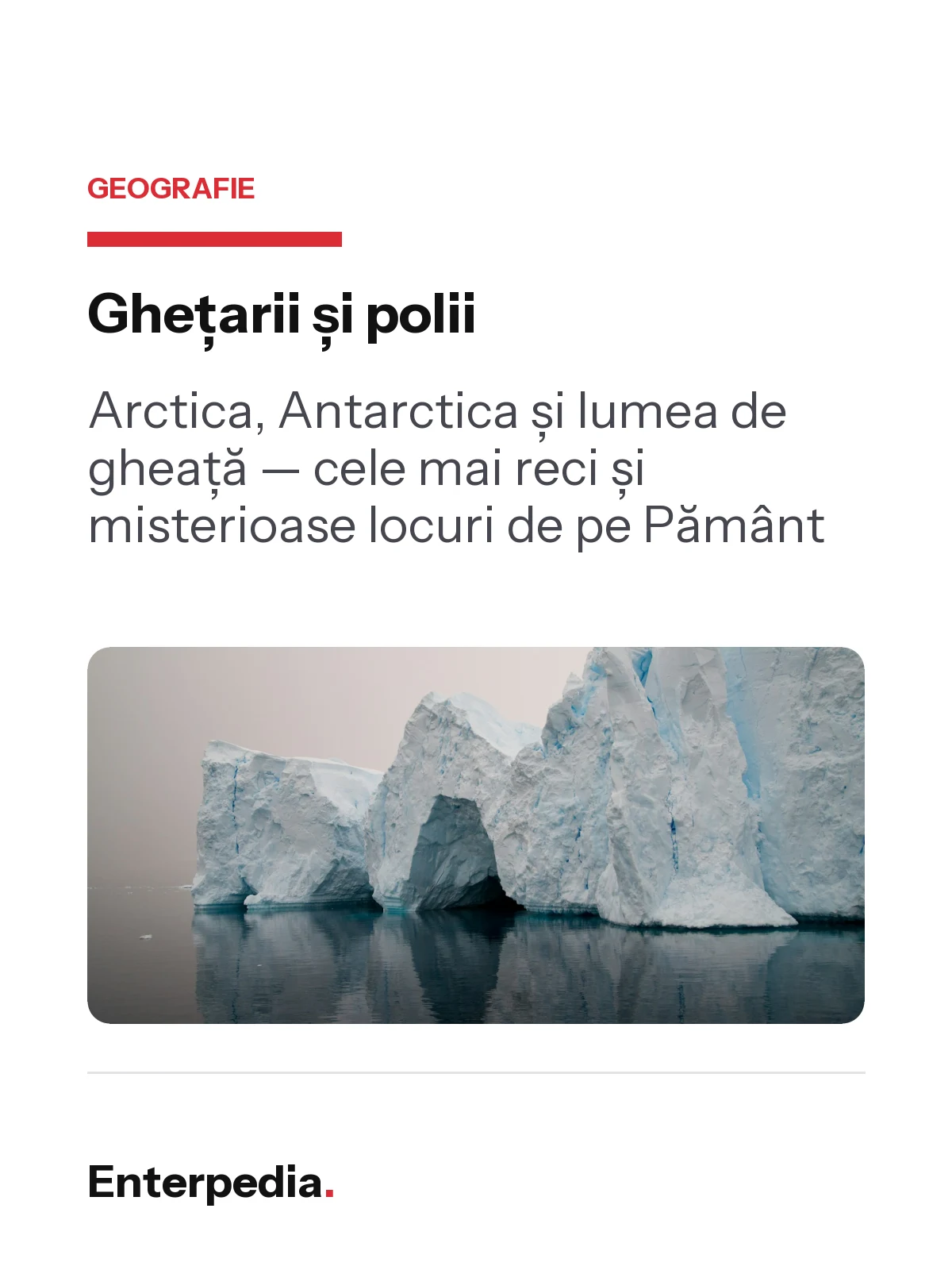 copertă Ghețarii și polii