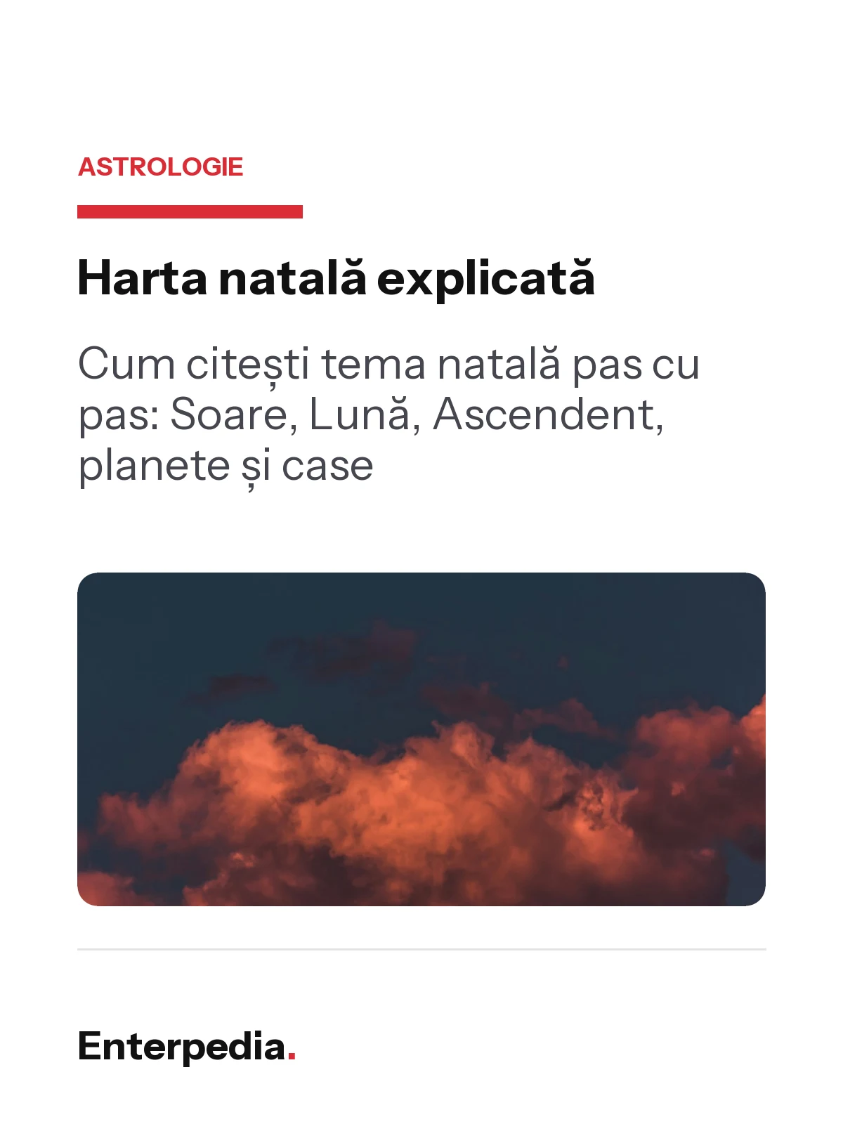 copertă Harta natală explicată