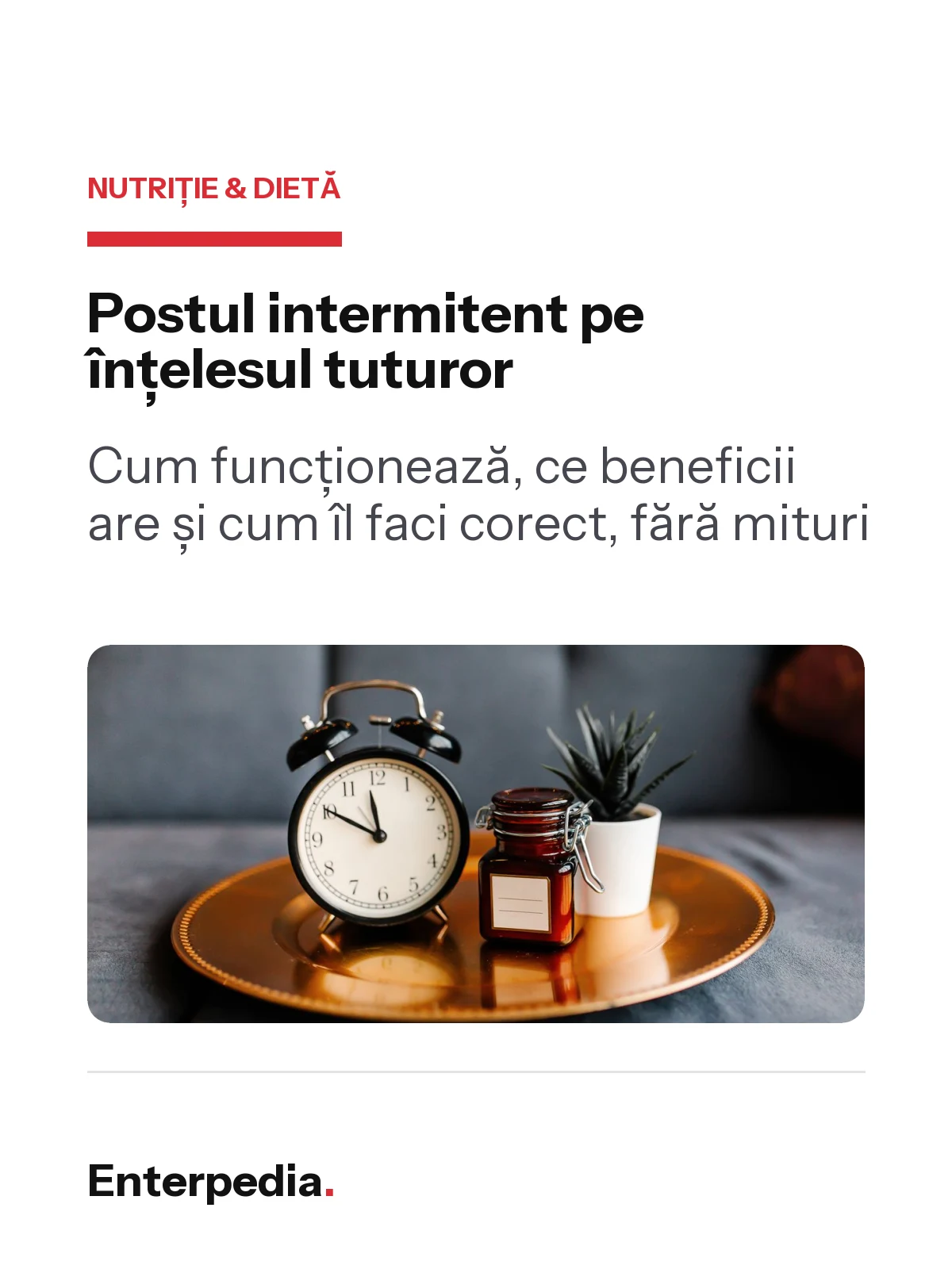 copertă Postul intermitent pe înțelesul tuturor