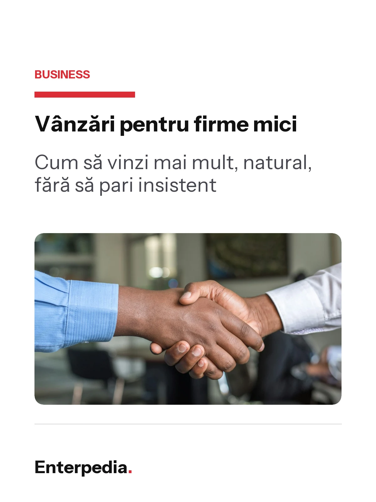 copertă Vânzări pentru firme mici